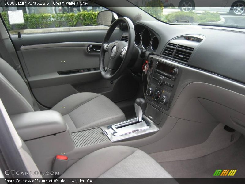 Cream White / Gray 2008 Saturn Aura XE 3.5