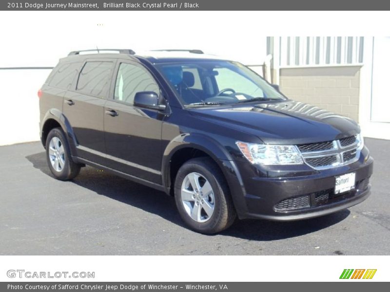 Brilliant Black Crystal Pearl / Black 2011 Dodge Journey Mainstreet