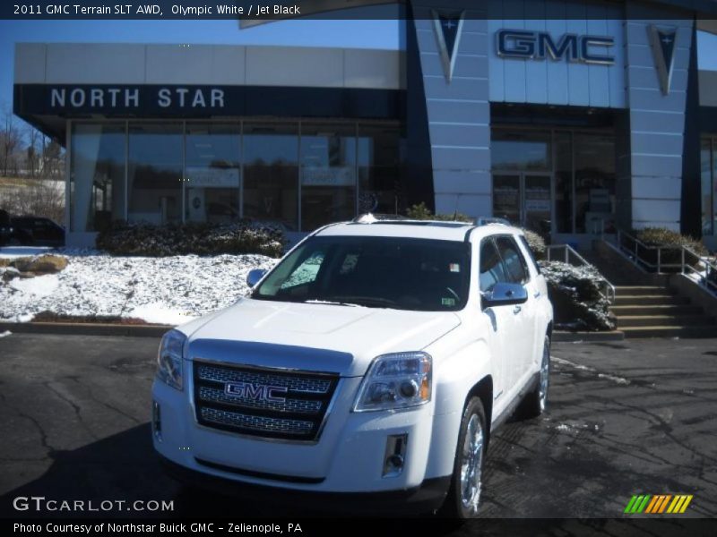 Olympic White / Jet Black 2011 GMC Terrain SLT AWD