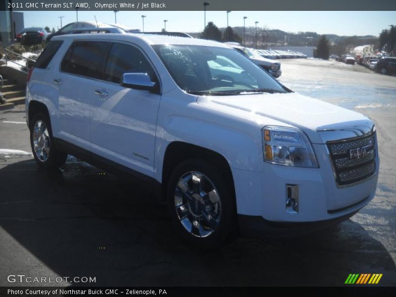 Olympic White / Jet Black 2011 GMC Terrain SLT AWD