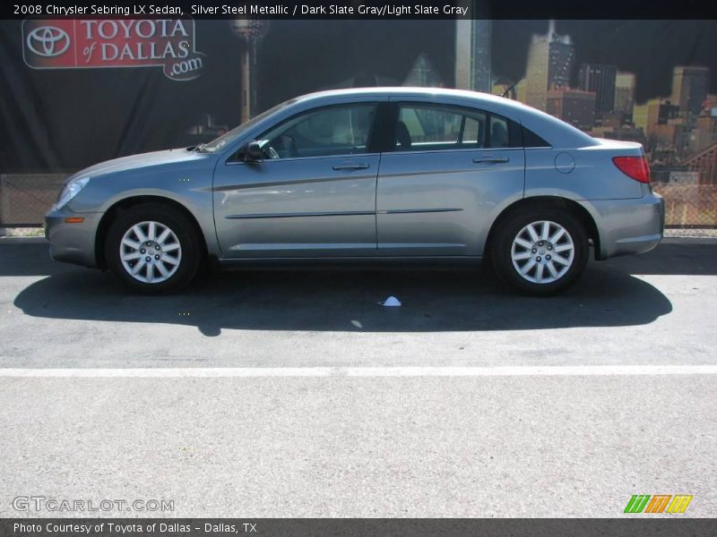 Silver Steel Metallic / Dark Slate Gray/Light Slate Gray 2008 Chrysler Sebring LX Sedan