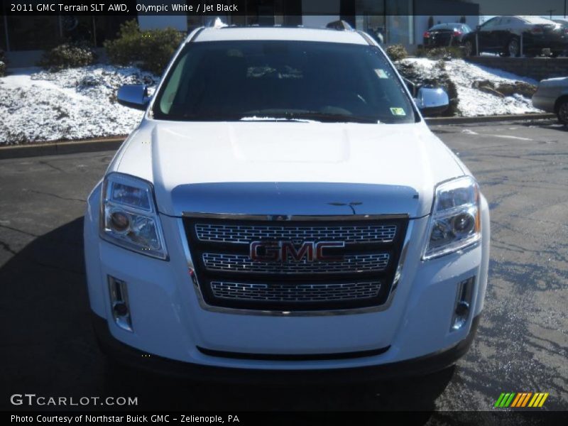 Olympic White / Jet Black 2011 GMC Terrain SLT AWD