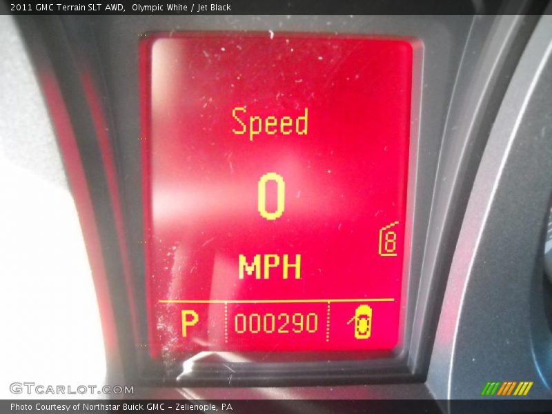 Olympic White / Jet Black 2011 GMC Terrain SLT AWD