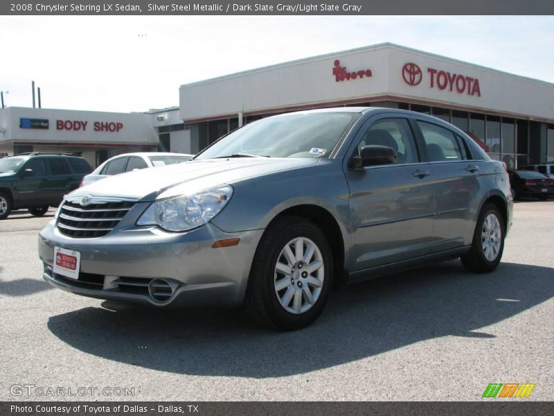 Silver Steel Metallic / Dark Slate Gray/Light Slate Gray 2008 Chrysler Sebring LX Sedan