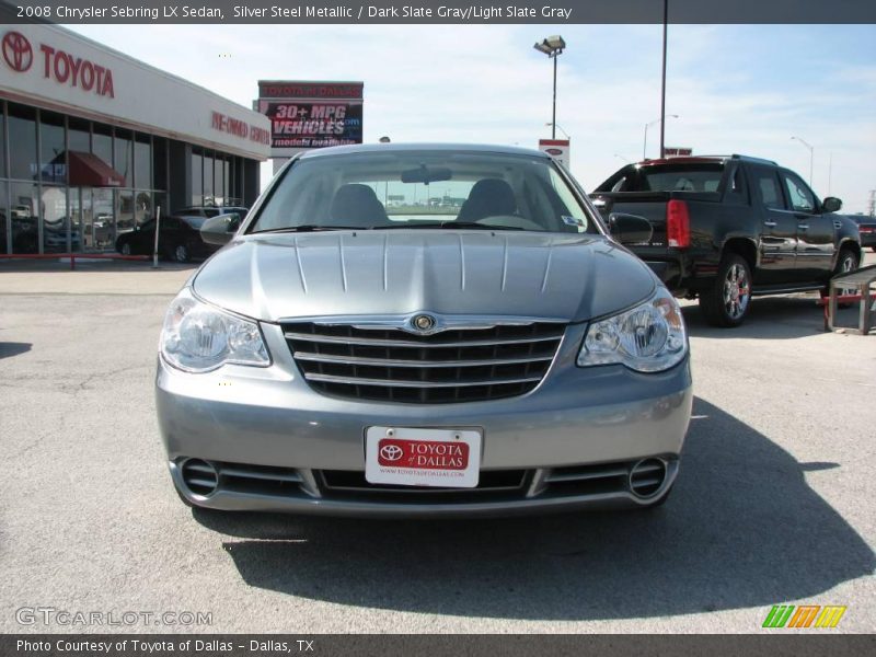 Silver Steel Metallic / Dark Slate Gray/Light Slate Gray 2008 Chrysler Sebring LX Sedan
