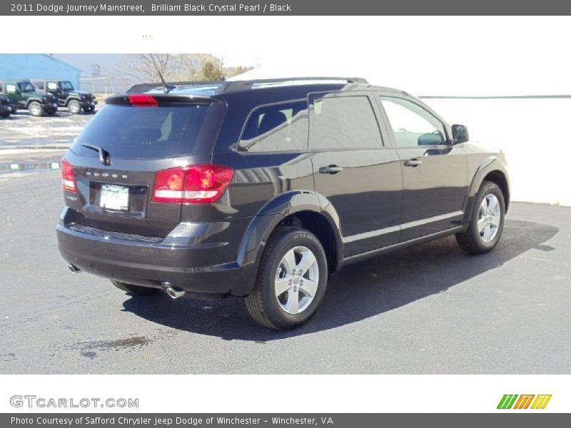 Brilliant Black Crystal Pearl / Black 2011 Dodge Journey Mainstreet