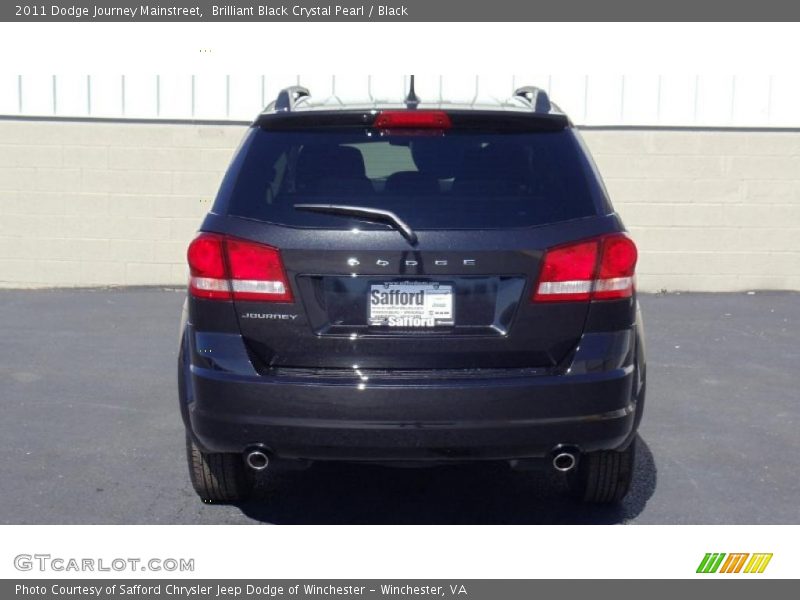Brilliant Black Crystal Pearl / Black 2011 Dodge Journey Mainstreet