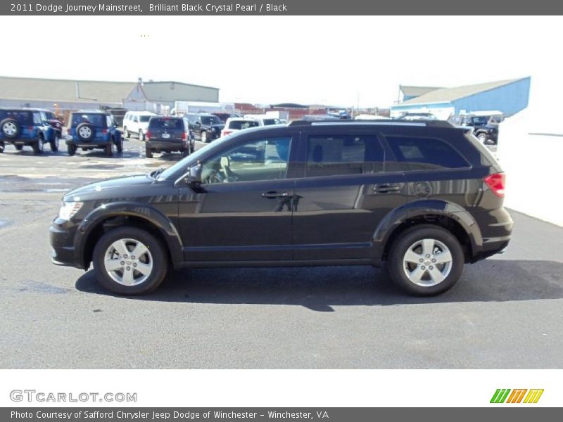 Brilliant Black Crystal Pearl / Black 2011 Dodge Journey Mainstreet