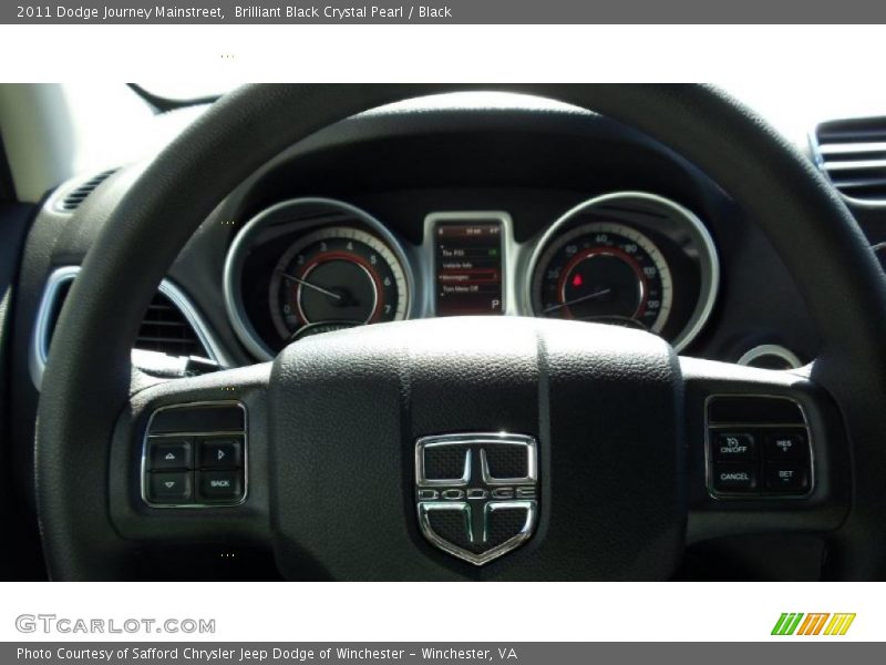 Brilliant Black Crystal Pearl / Black 2011 Dodge Journey Mainstreet