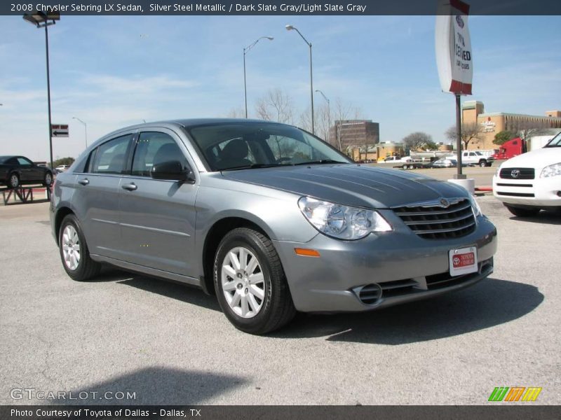 Silver Steel Metallic / Dark Slate Gray/Light Slate Gray 2008 Chrysler Sebring LX Sedan