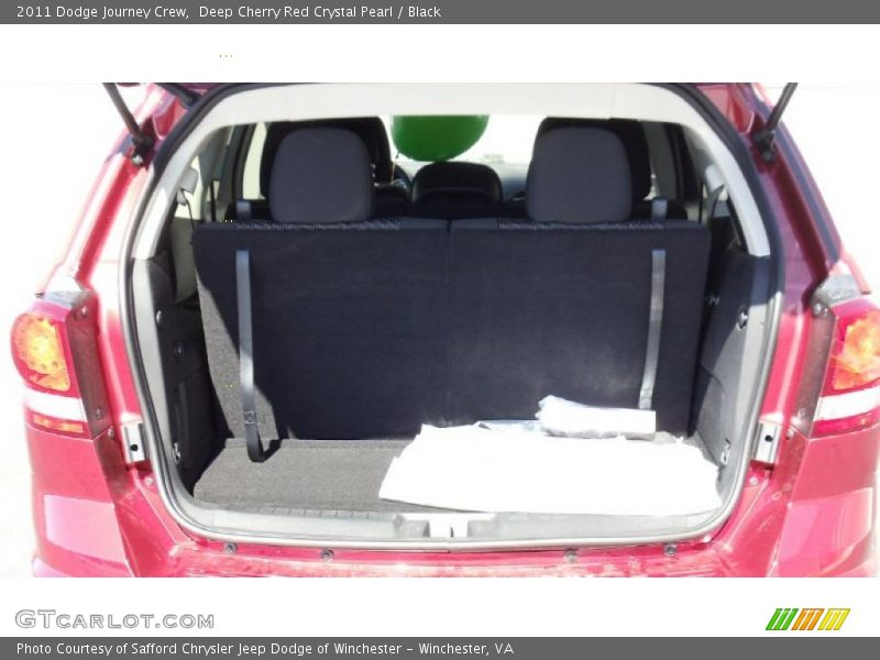 Deep Cherry Red Crystal Pearl / Black 2011 Dodge Journey Crew