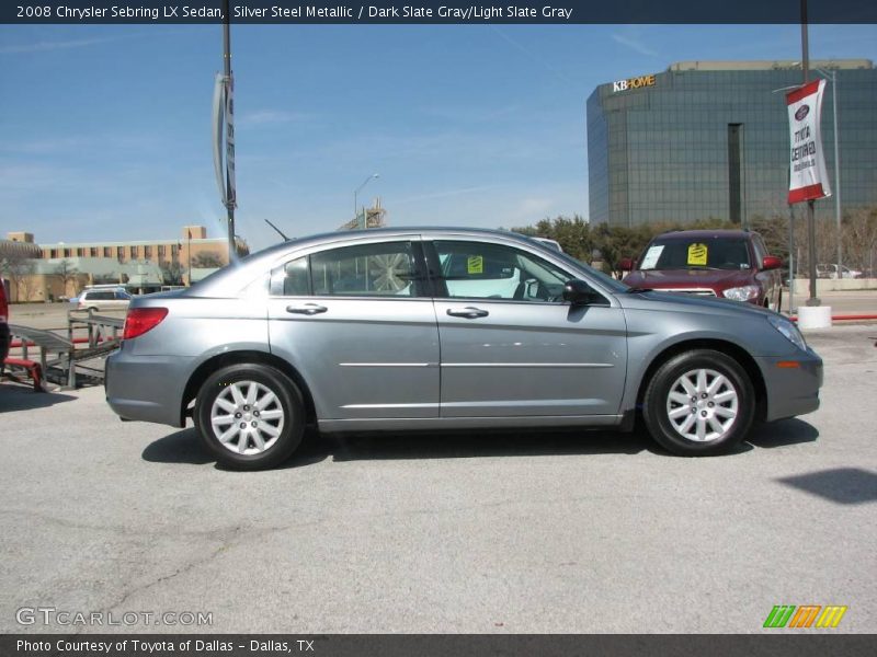 Silver Steel Metallic / Dark Slate Gray/Light Slate Gray 2008 Chrysler Sebring LX Sedan