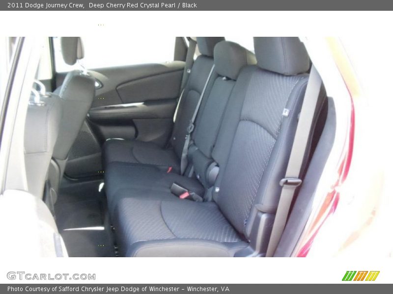 Deep Cherry Red Crystal Pearl / Black 2011 Dodge Journey Crew