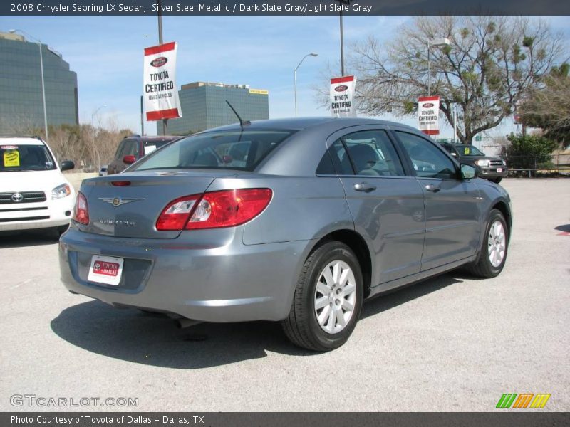 Silver Steel Metallic / Dark Slate Gray/Light Slate Gray 2008 Chrysler Sebring LX Sedan