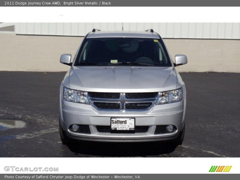 Bright Silver Metallic / Black 2011 Dodge Journey Crew AWD