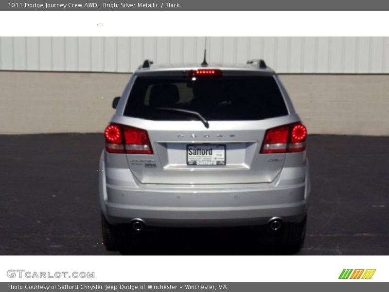 Bright Silver Metallic / Black 2011 Dodge Journey Crew AWD