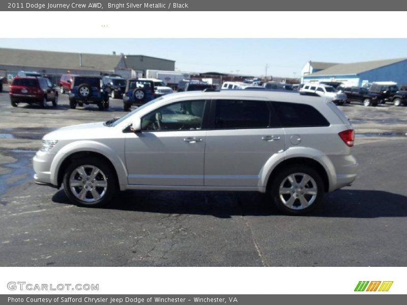 Bright Silver Metallic / Black 2011 Dodge Journey Crew AWD