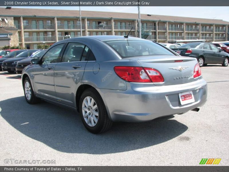 Silver Steel Metallic / Dark Slate Gray/Light Slate Gray 2008 Chrysler Sebring LX Sedan