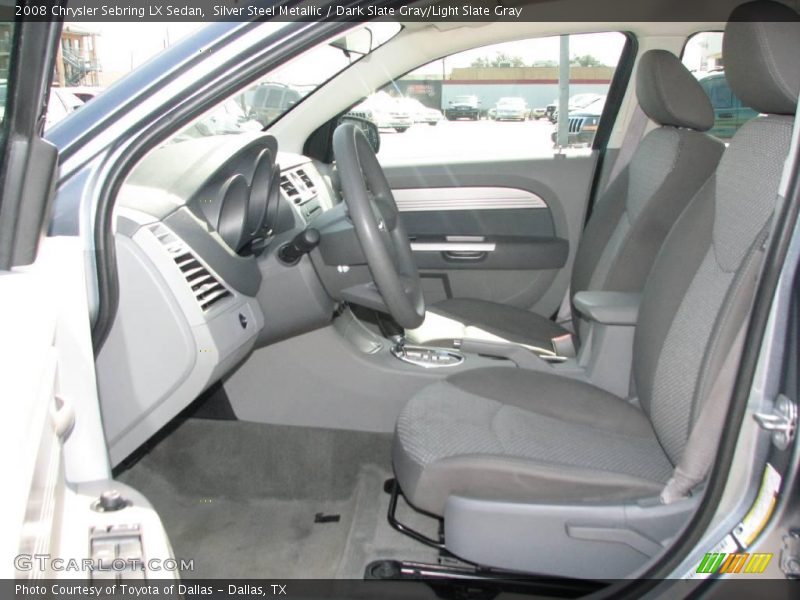 Silver Steel Metallic / Dark Slate Gray/Light Slate Gray 2008 Chrysler Sebring LX Sedan