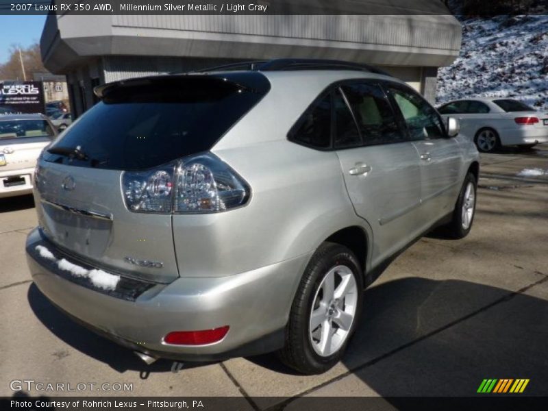 Millennium Silver Metallic / Light Gray 2007 Lexus RX 350 AWD