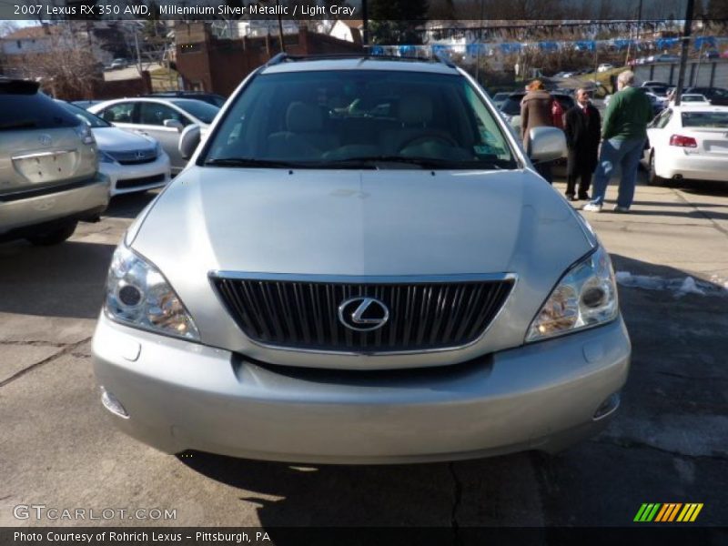 Millennium Silver Metallic / Light Gray 2007 Lexus RX 350 AWD