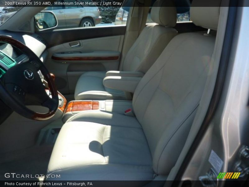 Millennium Silver Metallic / Light Gray 2007 Lexus RX 350 AWD