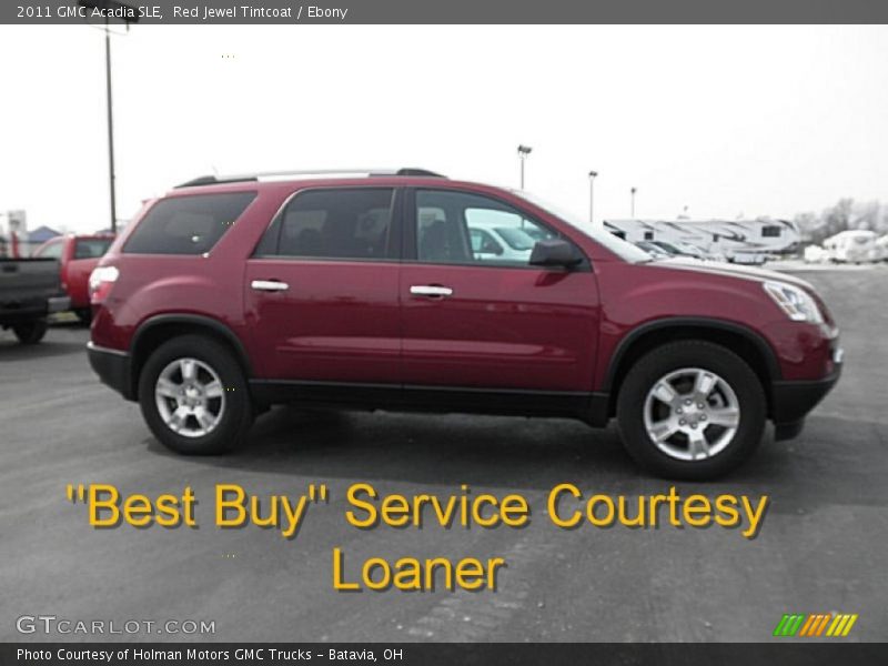 Red Jewel Tintcoat / Ebony 2011 GMC Acadia SLE