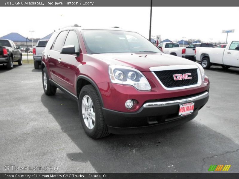 Red Jewel Tintcoat / Ebony 2011 GMC Acadia SLE