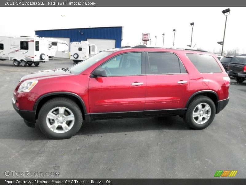 Red Jewel Tintcoat / Ebony 2011 GMC Acadia SLE