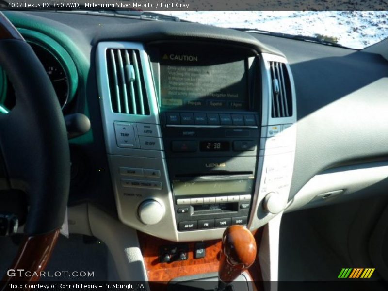 Millennium Silver Metallic / Light Gray 2007 Lexus RX 350 AWD