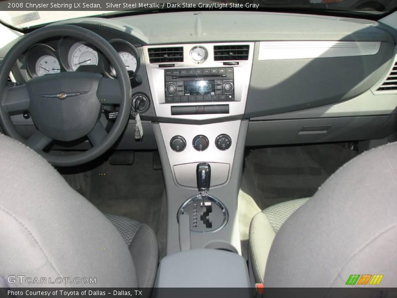 Silver Steel Metallic / Dark Slate Gray/Light Slate Gray 2008 Chrysler Sebring LX Sedan