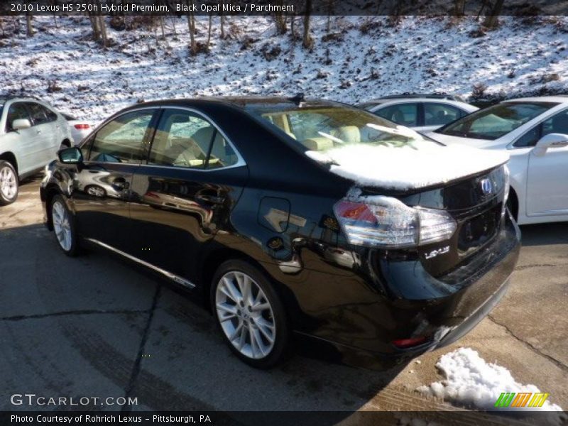 Black Opal Mica / Parchment 2010 Lexus HS 250h Hybrid Premium