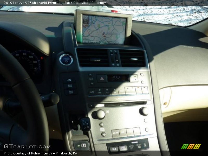 Black Opal Mica / Parchment 2010 Lexus HS 250h Hybrid Premium