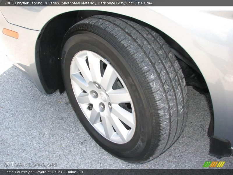 Silver Steel Metallic / Dark Slate Gray/Light Slate Gray 2008 Chrysler Sebring LX Sedan