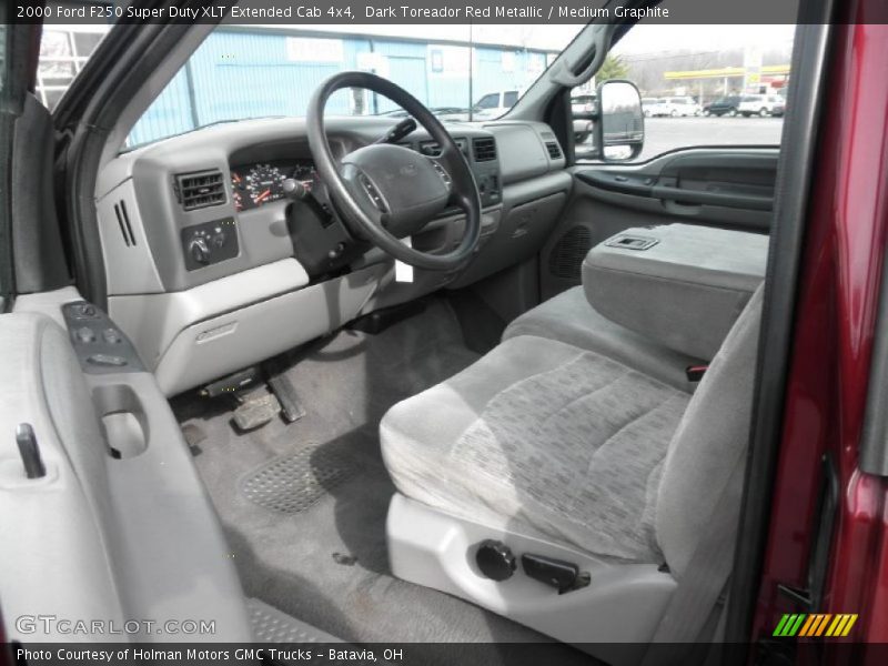  2000 F250 Super Duty XLT Extended Cab 4x4 Medium Graphite Interior
