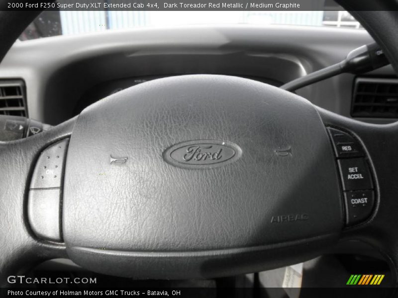 Dark Toreador Red Metallic / Medium Graphite 2000 Ford F250 Super Duty XLT Extended Cab 4x4