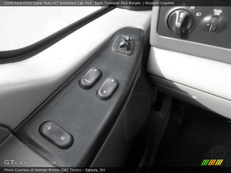 Dark Toreador Red Metallic / Medium Graphite 2000 Ford F250 Super Duty XLT Extended Cab 4x4