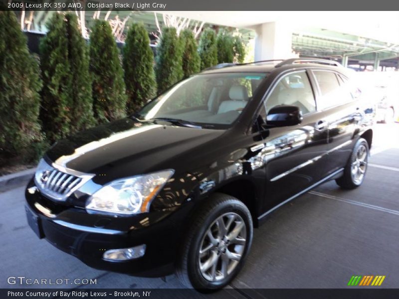 Obsidian Black / Light Gray 2009 Lexus RX 350 AWD