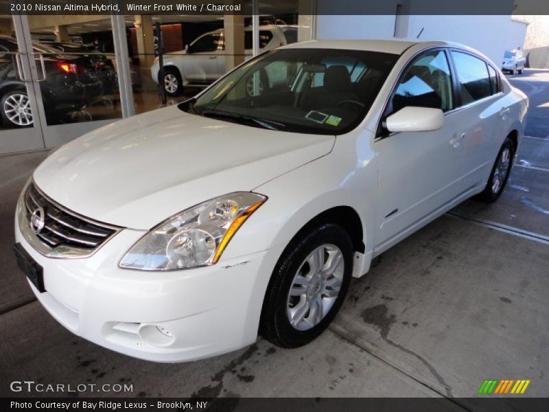 Winter Frost White / Charcoal 2010 Nissan Altima Hybrid