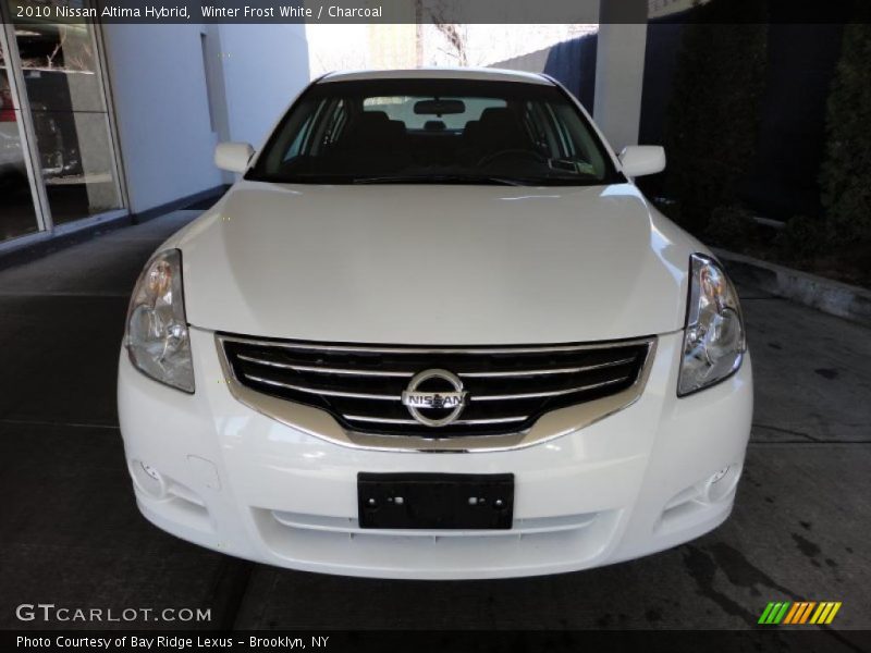 Winter Frost White / Charcoal 2010 Nissan Altima Hybrid