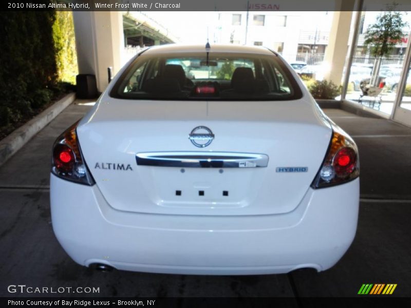 Winter Frost White / Charcoal 2010 Nissan Altima Hybrid