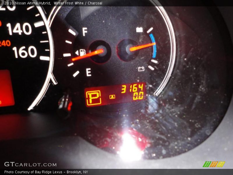 Winter Frost White / Charcoal 2010 Nissan Altima Hybrid