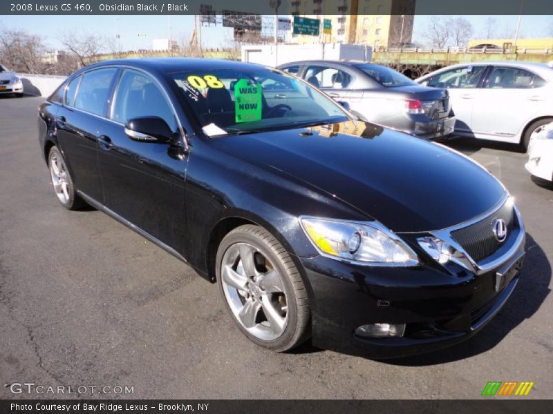 Obsidian Black / Black 2008 Lexus GS 460