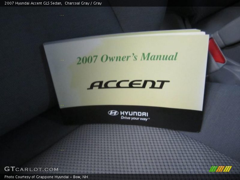 Charcoal Gray / Gray 2007 Hyundai Accent GLS Sedan
