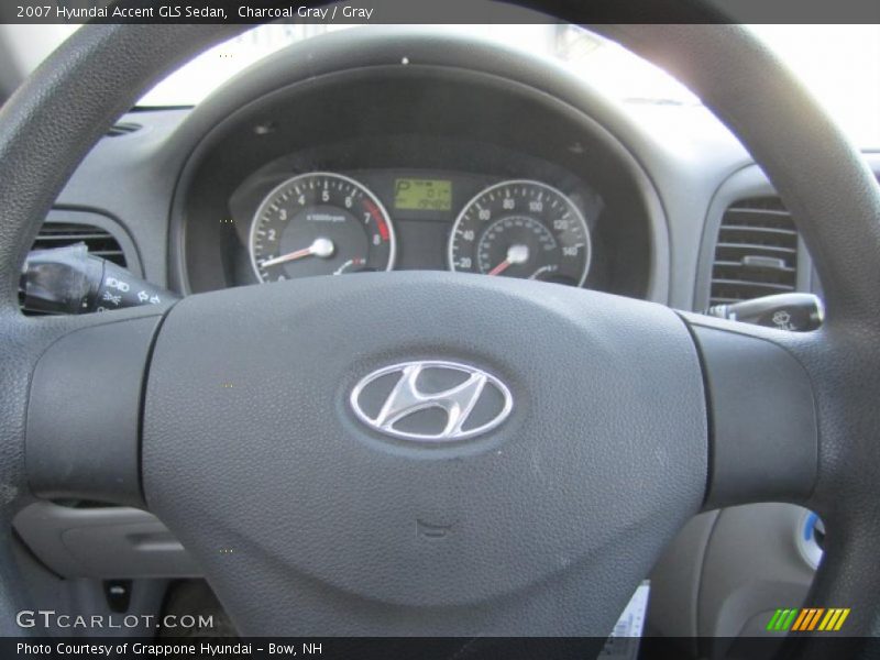 Charcoal Gray / Gray 2007 Hyundai Accent GLS Sedan