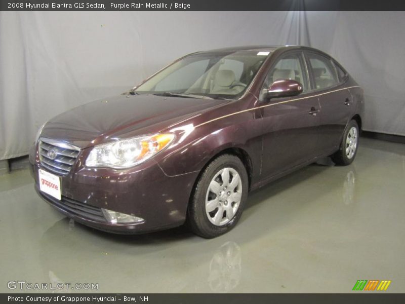 Purple Rain Metallic / Beige 2008 Hyundai Elantra GLS Sedan