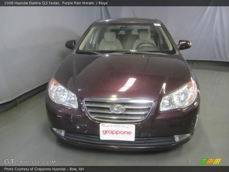 Purple Rain Metallic / Beige 2008 Hyundai Elantra GLS Sedan