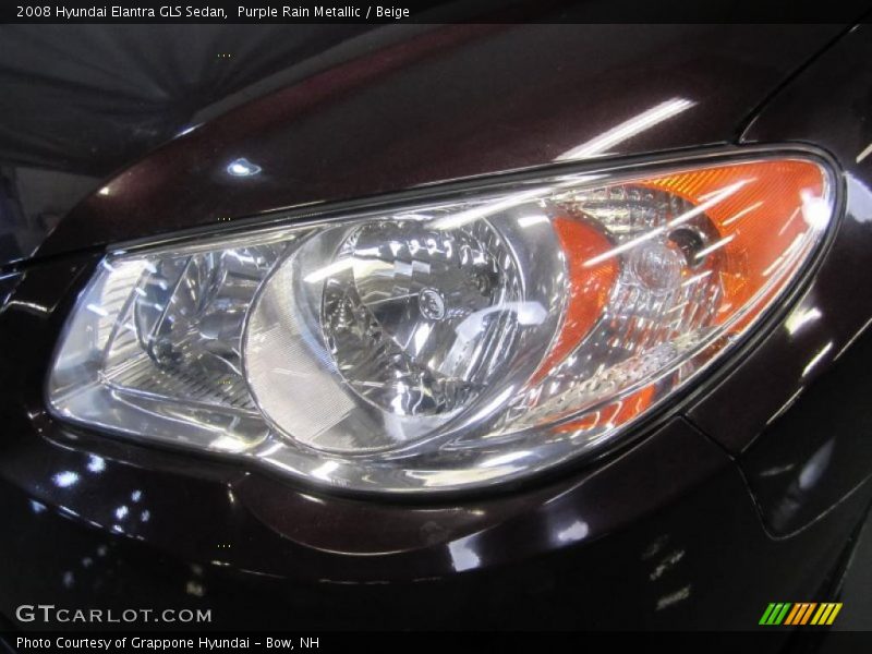 Purple Rain Metallic / Beige 2008 Hyundai Elantra GLS Sedan