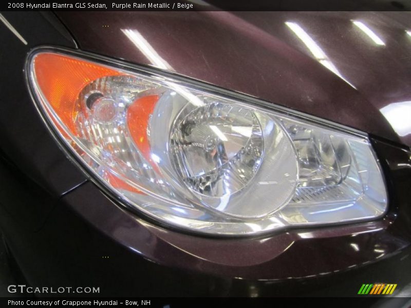 Purple Rain Metallic / Beige 2008 Hyundai Elantra GLS Sedan
