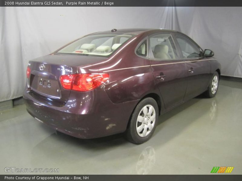 Purple Rain Metallic / Beige 2008 Hyundai Elantra GLS Sedan